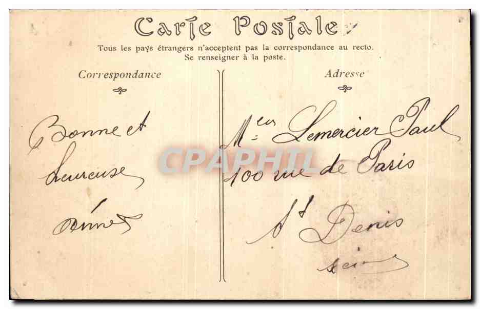 CPA Angers L'Eglise Saint Laud Et Le Chateau — Rückseite