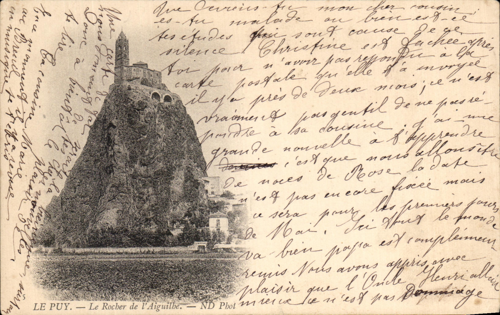 CPA Le Puy Le Rocher De L'aiguilhe