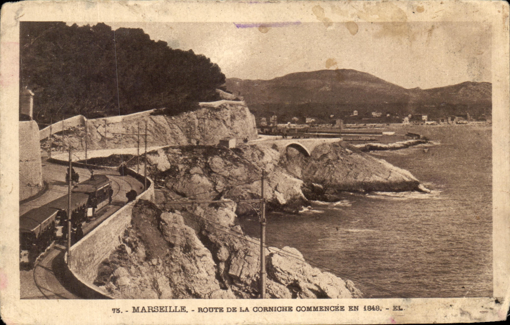 Marsella - Ruta de la Corniche comenzada en 1849 - EL