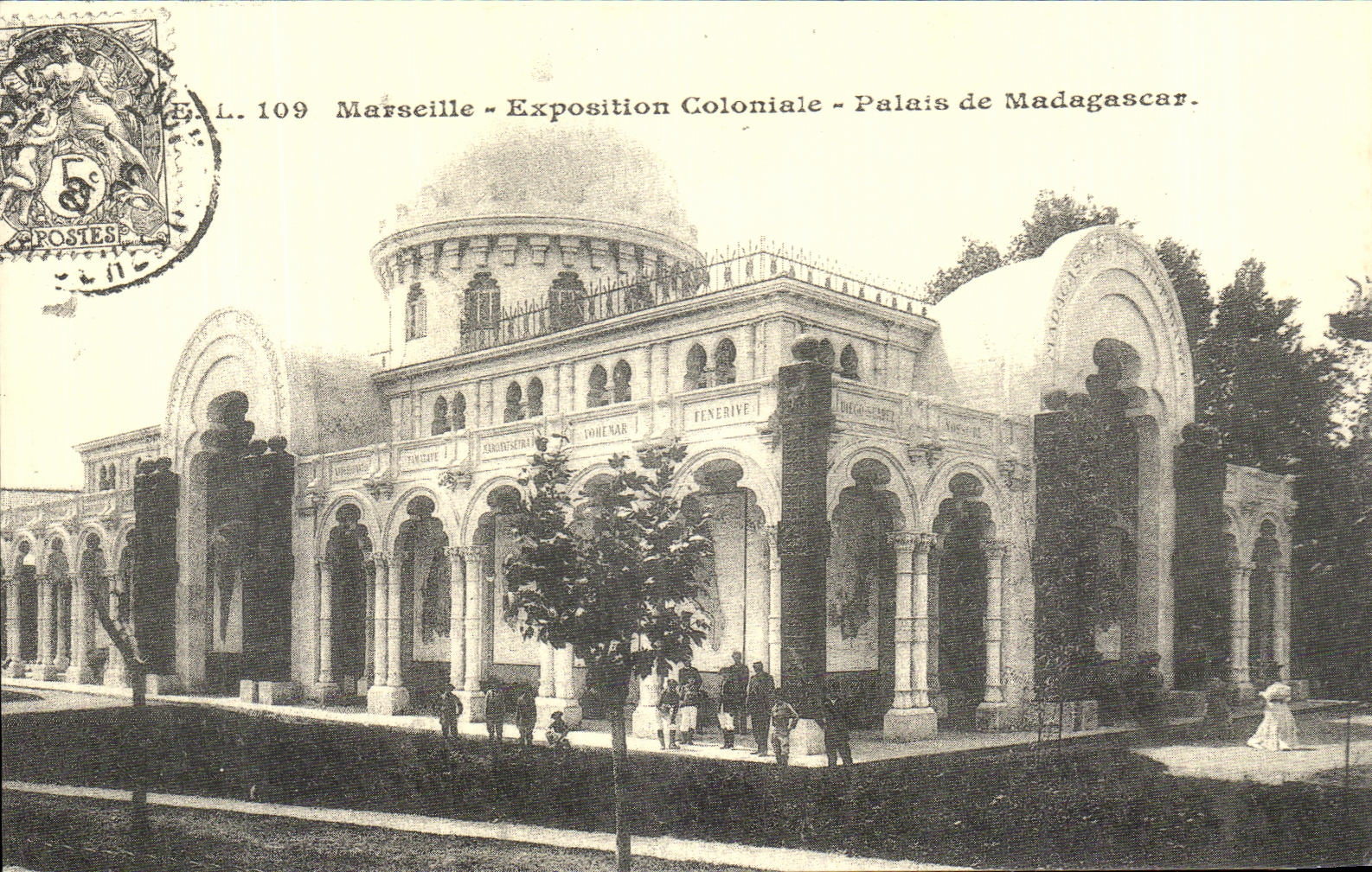 Marseille - Exposition Coloniale - Palais de Madagascar — Éditeur L'Auroré, n° L.109