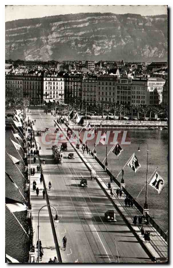 CPA Geneve Le Pont Du Mont Blanc