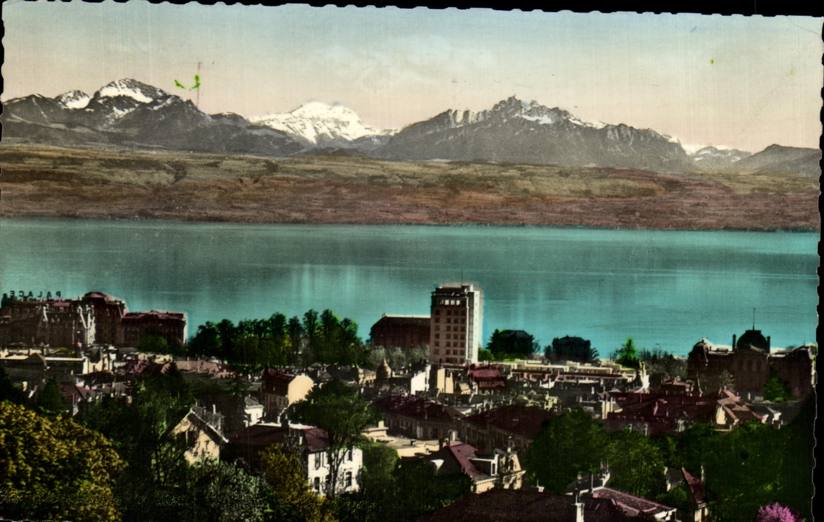 CPA Lausanne La Tour Bel Air El Les Alpes