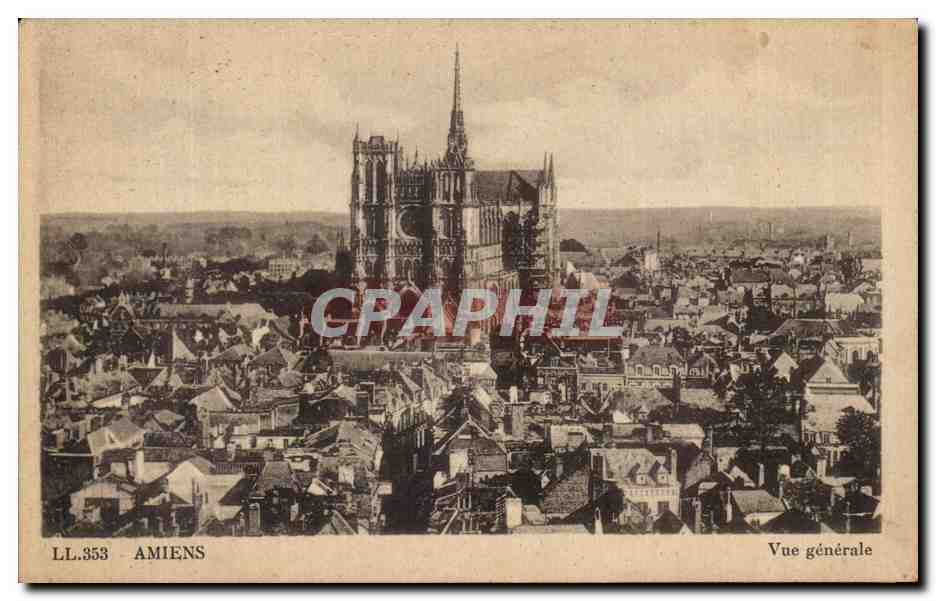 Amiens — Vue générale — LL.353 — Éditeur des Arts Plastomécaniques, Paris