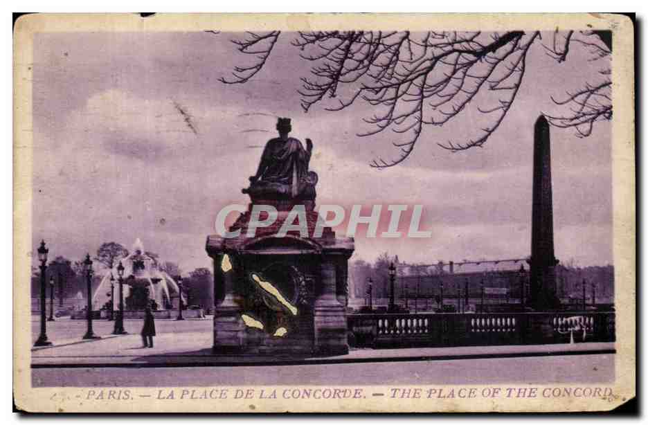 CPA Paris La Place De la Concorde 
