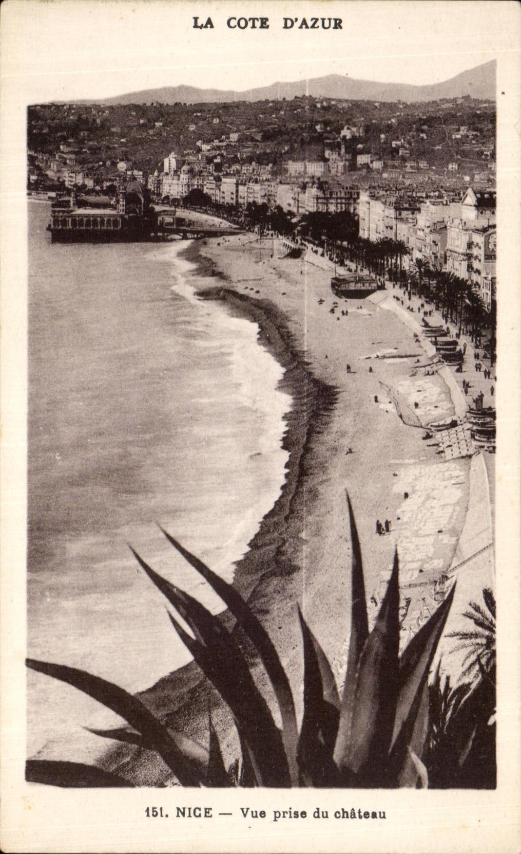 CPA Nice Vue Prise Du chateau