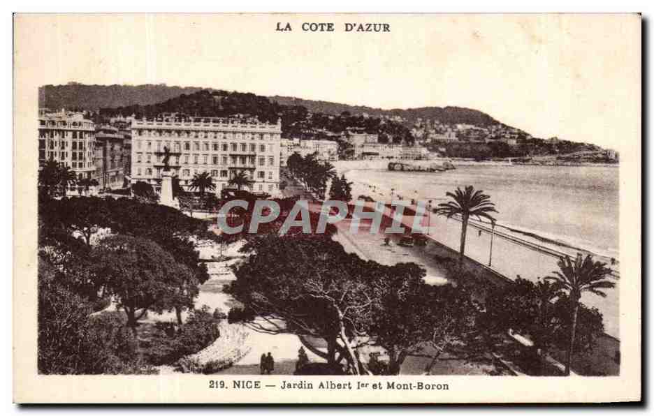 CPA Nice Jardin Albert 1er St Mont Boron