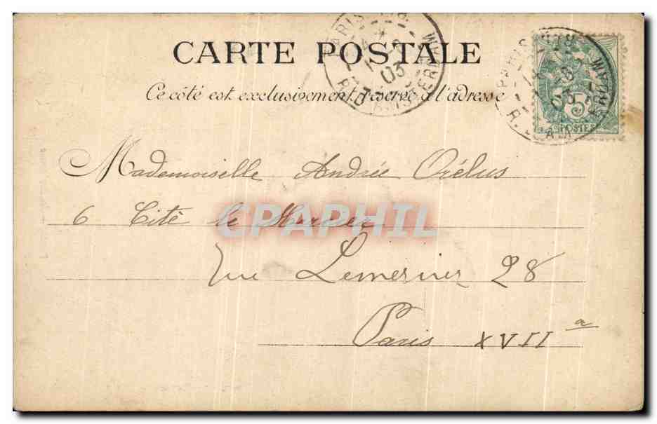 CPA Paris La sorbonne — Rückseite
