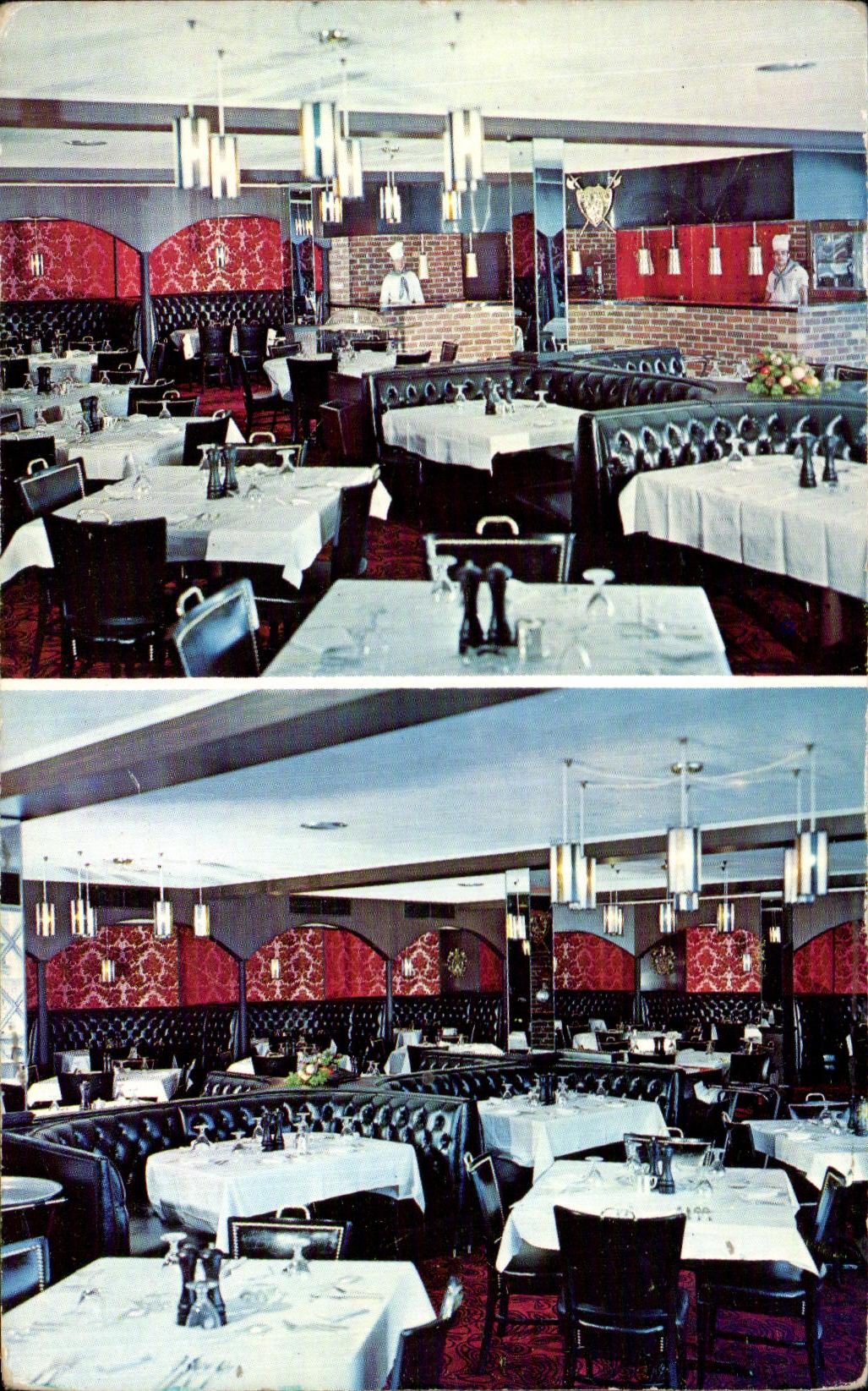 CPSM The Rib Sirloin Room Belle Meade Motel Restaurant Harrisonburg