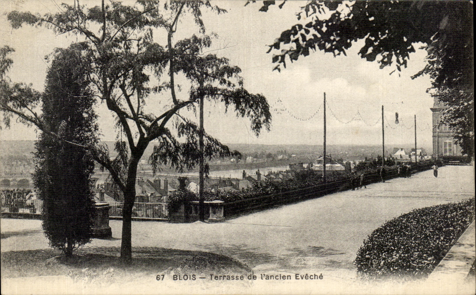CPA Blois Terrasse de l'anclen Eveche