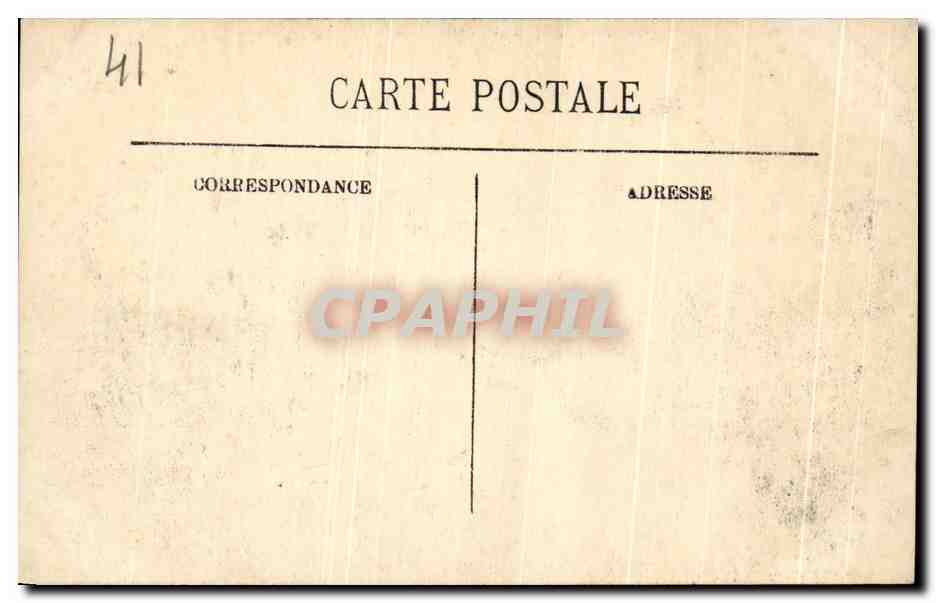 CPA Blois le Chateau — Rückseite