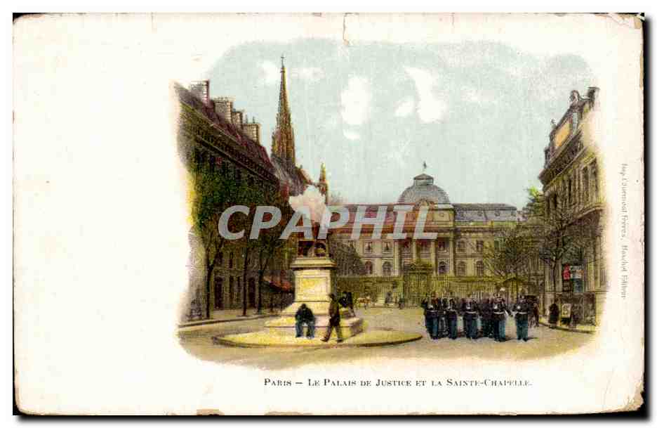 CPA Paris Le Palais De Justice Et la Sainte Chapelle