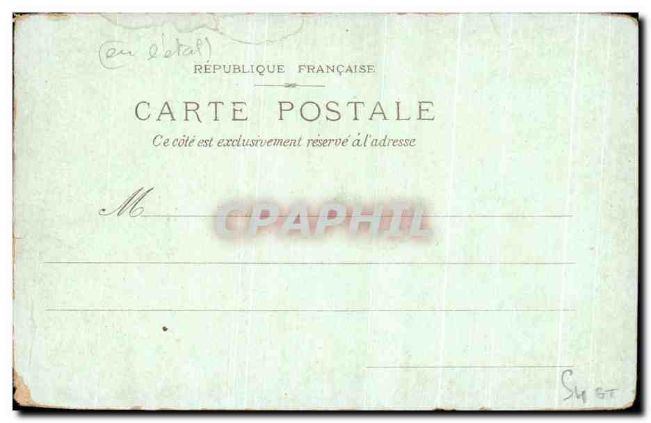 CPA Paris Le Palais De Justice Et la Sainte Chapelle — Verso