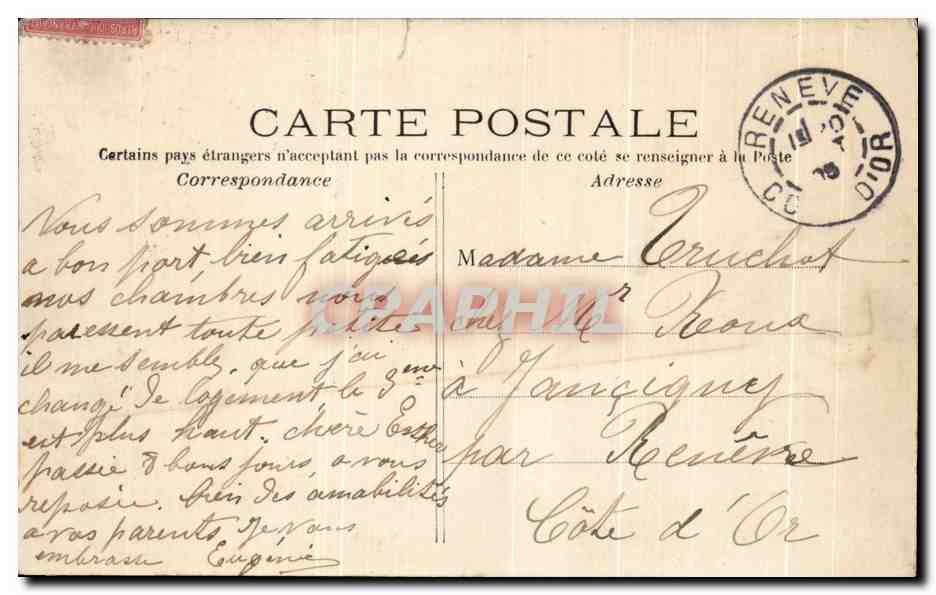 CPA Paris Place et Theatre du Chatelet — Rückseite