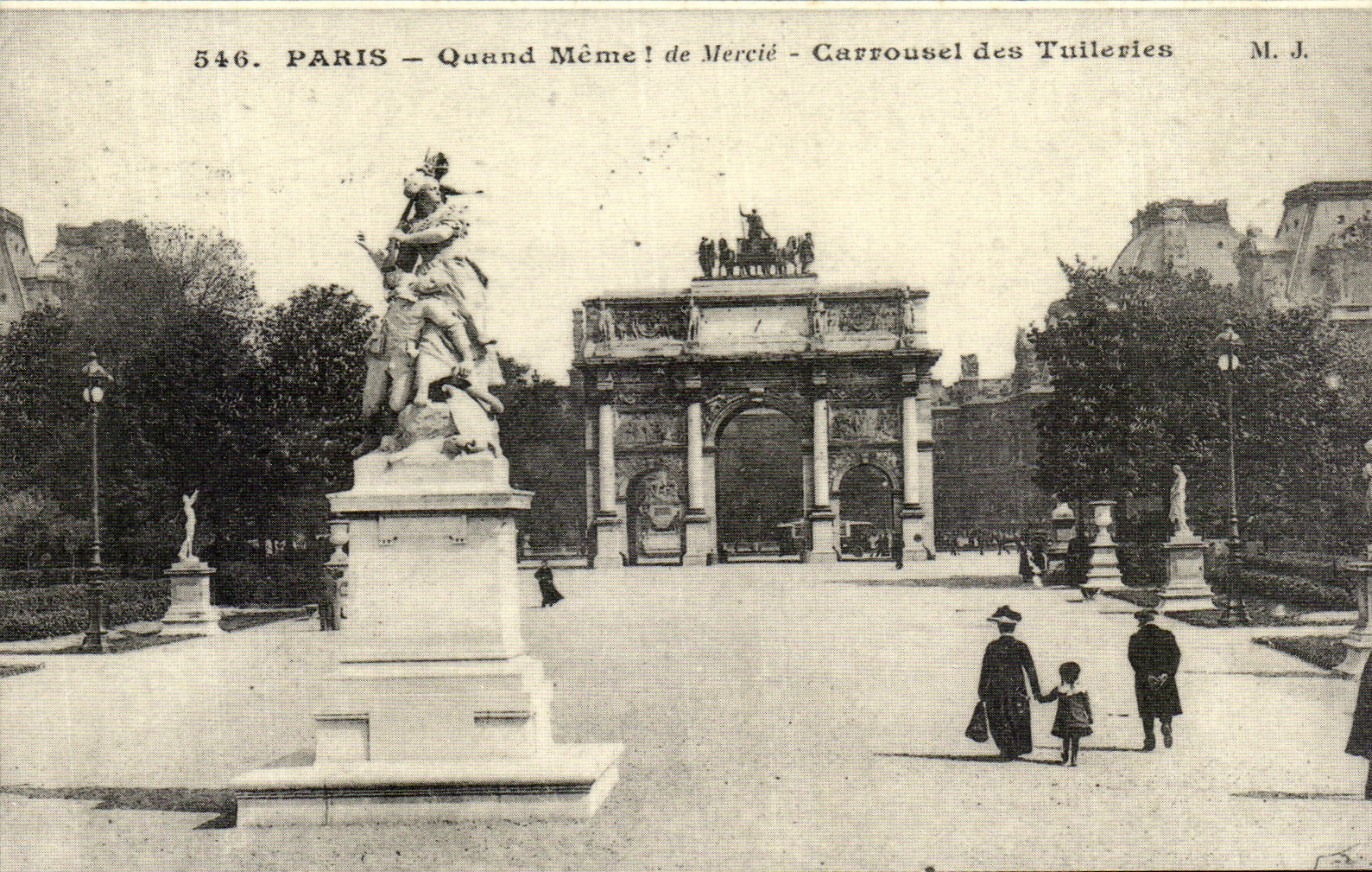 Paris — Quand Même ! de Mercié — Carrousel des Tuileries — M. J.