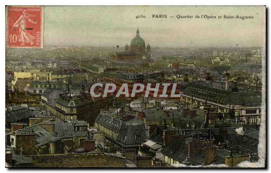 CPA Paris Quartier de l'Opera et Saint Augustin