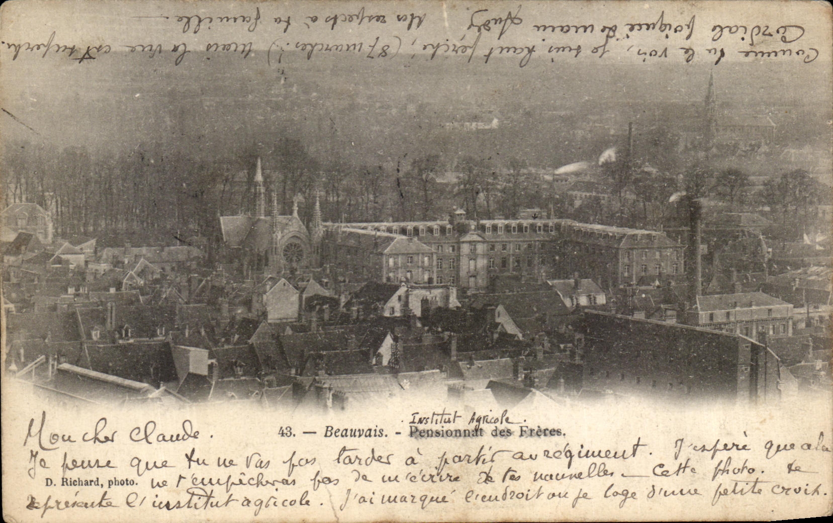 CPA Beauvais Pensionnat des Freres Institut agricole