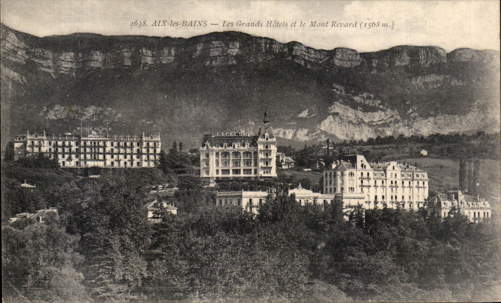 CPA Aix Les Bains les Grands Hotels et le Mont Renard