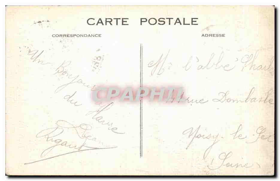 CPA Le Havre panorama paris du Pain de sucre — Rückseite