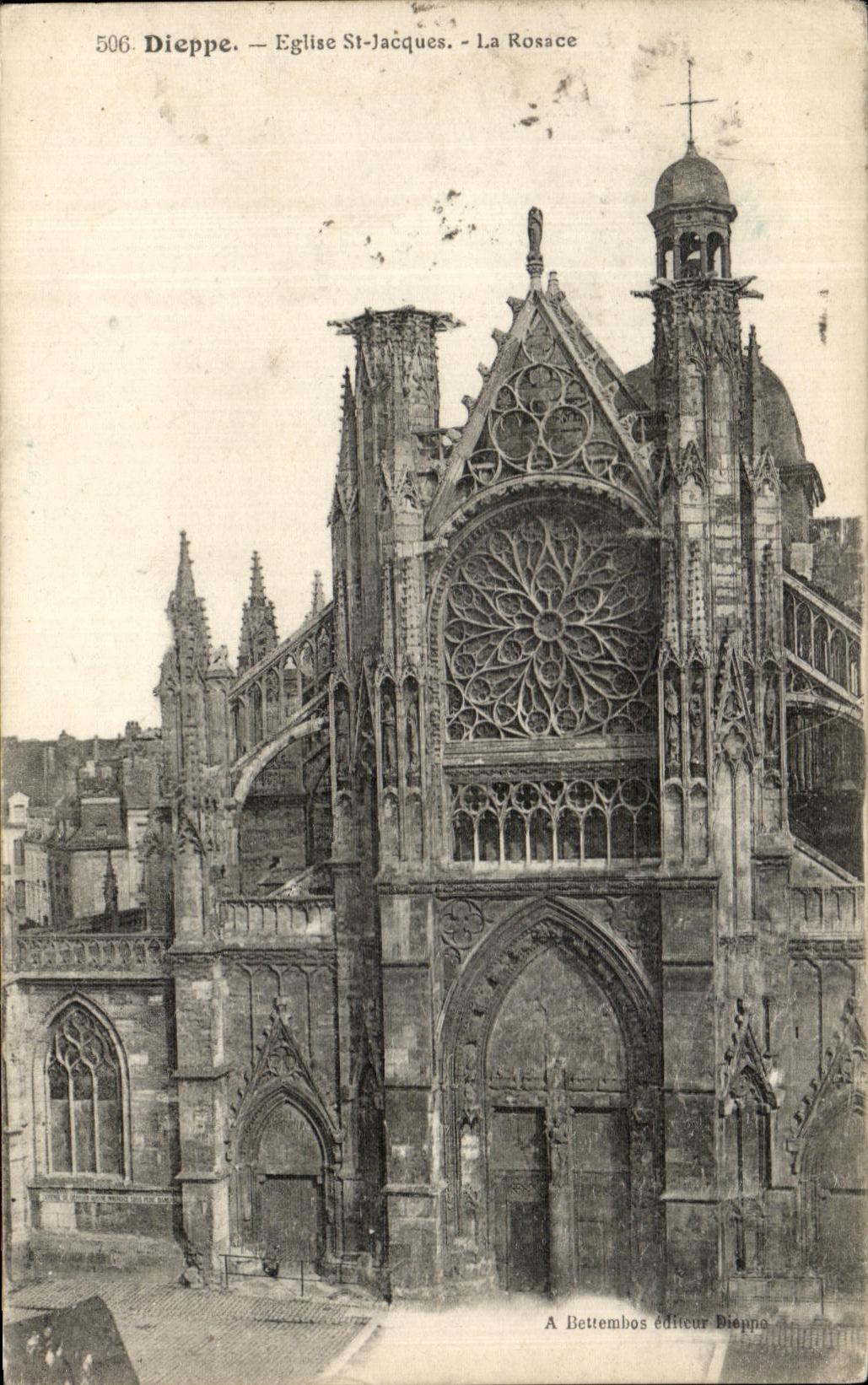 CPA Dieppe Eglise St jacques La Rosace