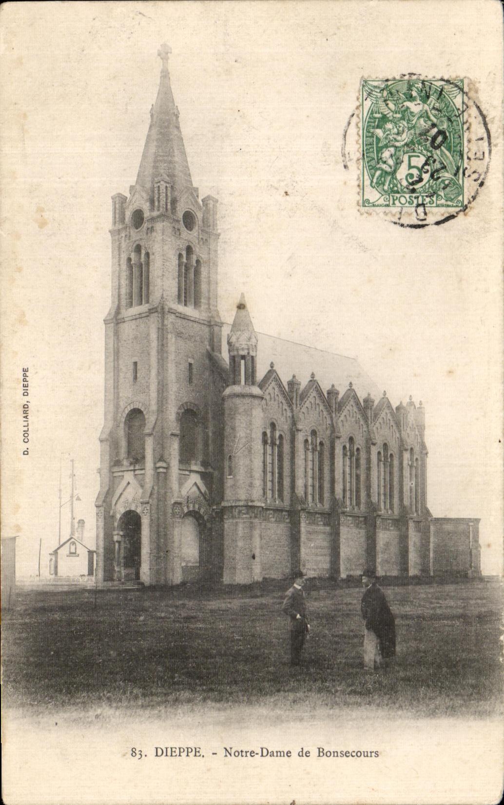 CPA Dieppe Notre Dame de Bosecours