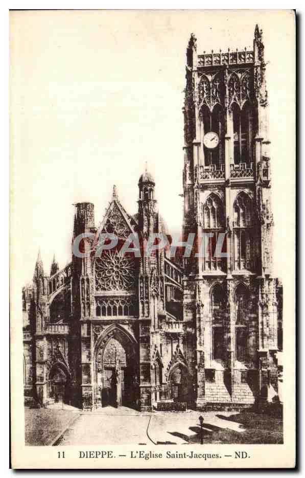 CPA Dieppe L'Eglise Saint Jacques