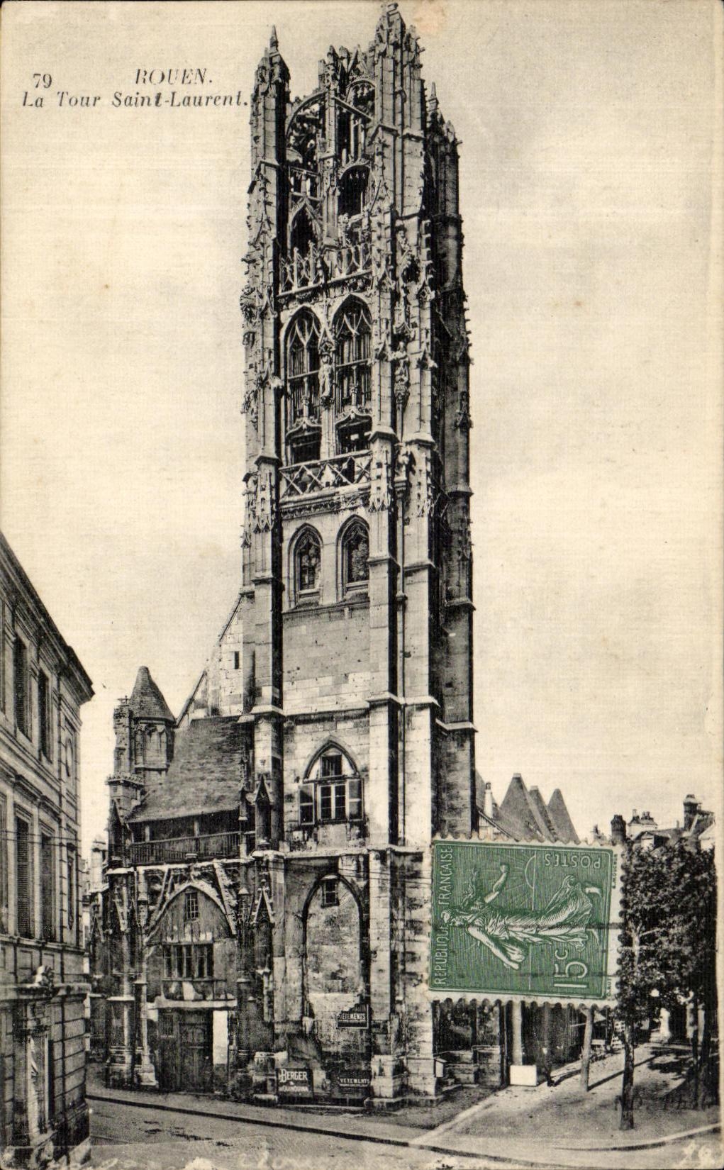 CPA Rouen La Tour Saint Laurent