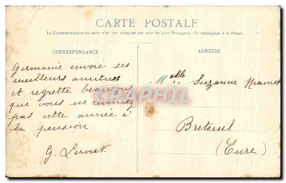 CPA Rouen Eglise St Maclou Details du Portail Contreforts cote Sud — Verso