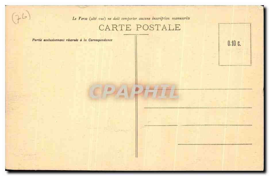 CPA Rouen La Cour du Palais de Justice — Rückseite