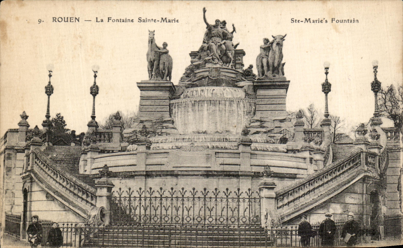 CPA Rouen La Fontaine Sainte Marie Enfants