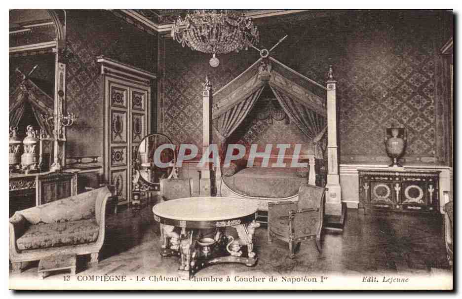 Compiègne - Le Château - Chambre à Coucher de Napoléon Ier — Edit. Lejeune