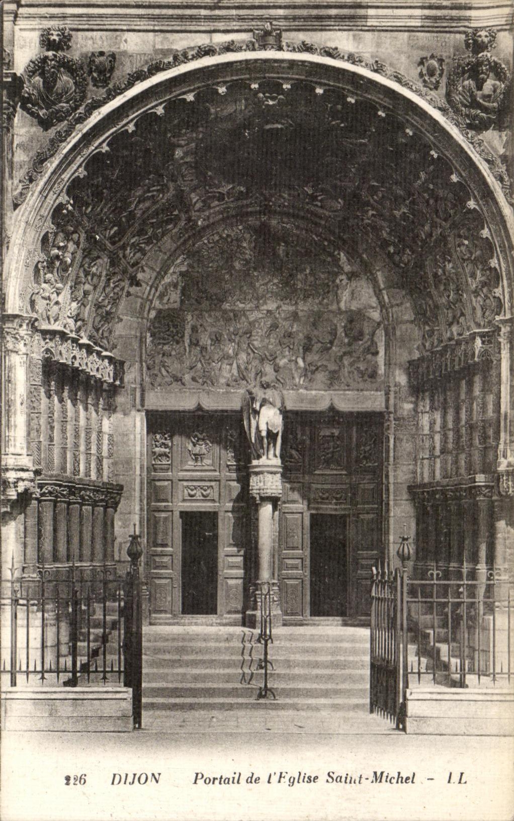 Dijon — Portail de l'Église Saint-Michel — I.L.