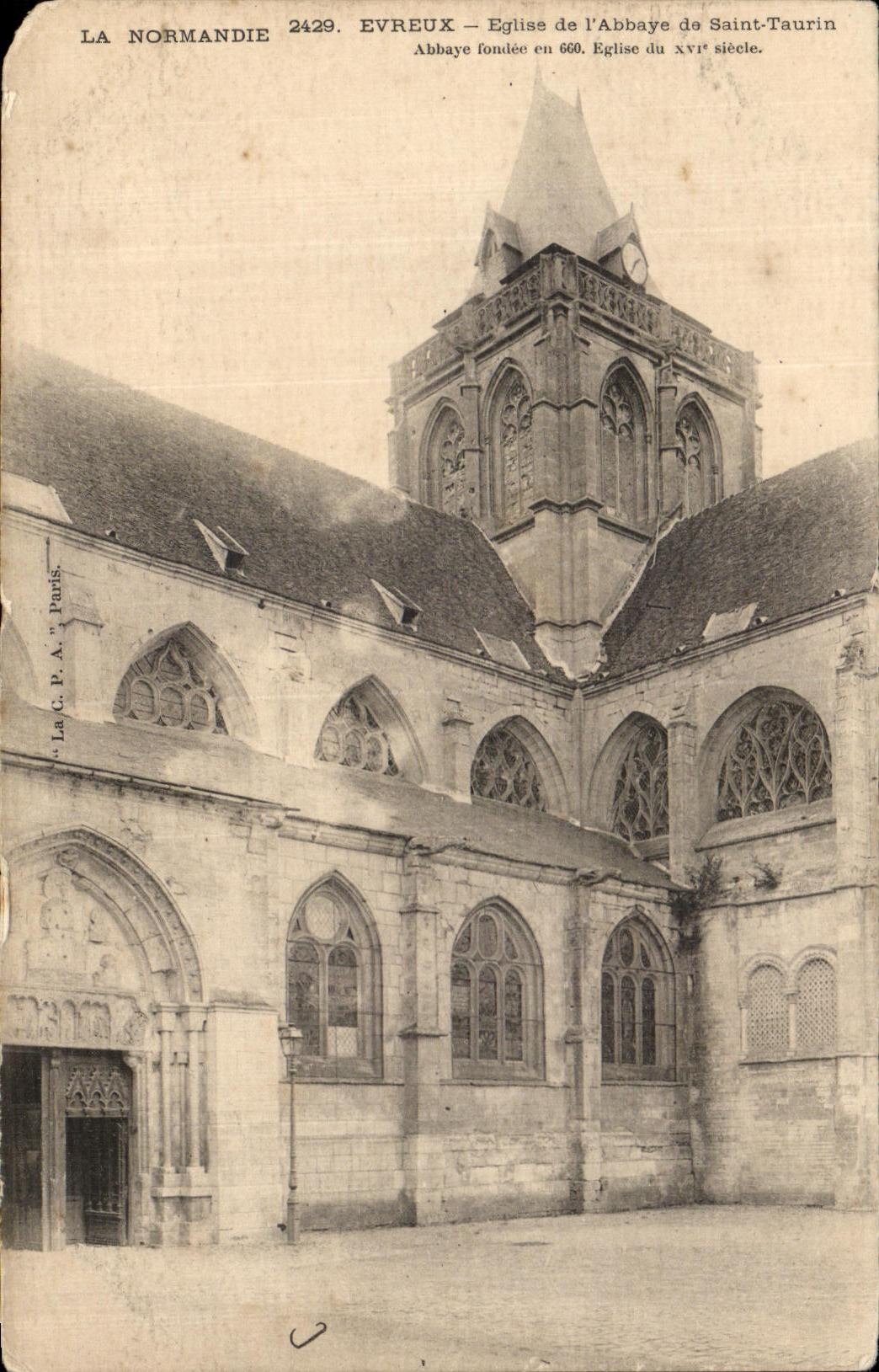 Évreux — Église de l'Abbaye de Saint-Taurin — La C.P.A. Paris, n° 2429