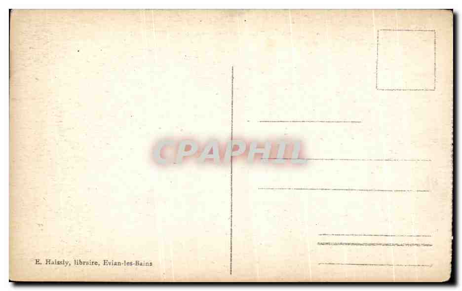 CPA Evian les Bains La Jetee — Verso