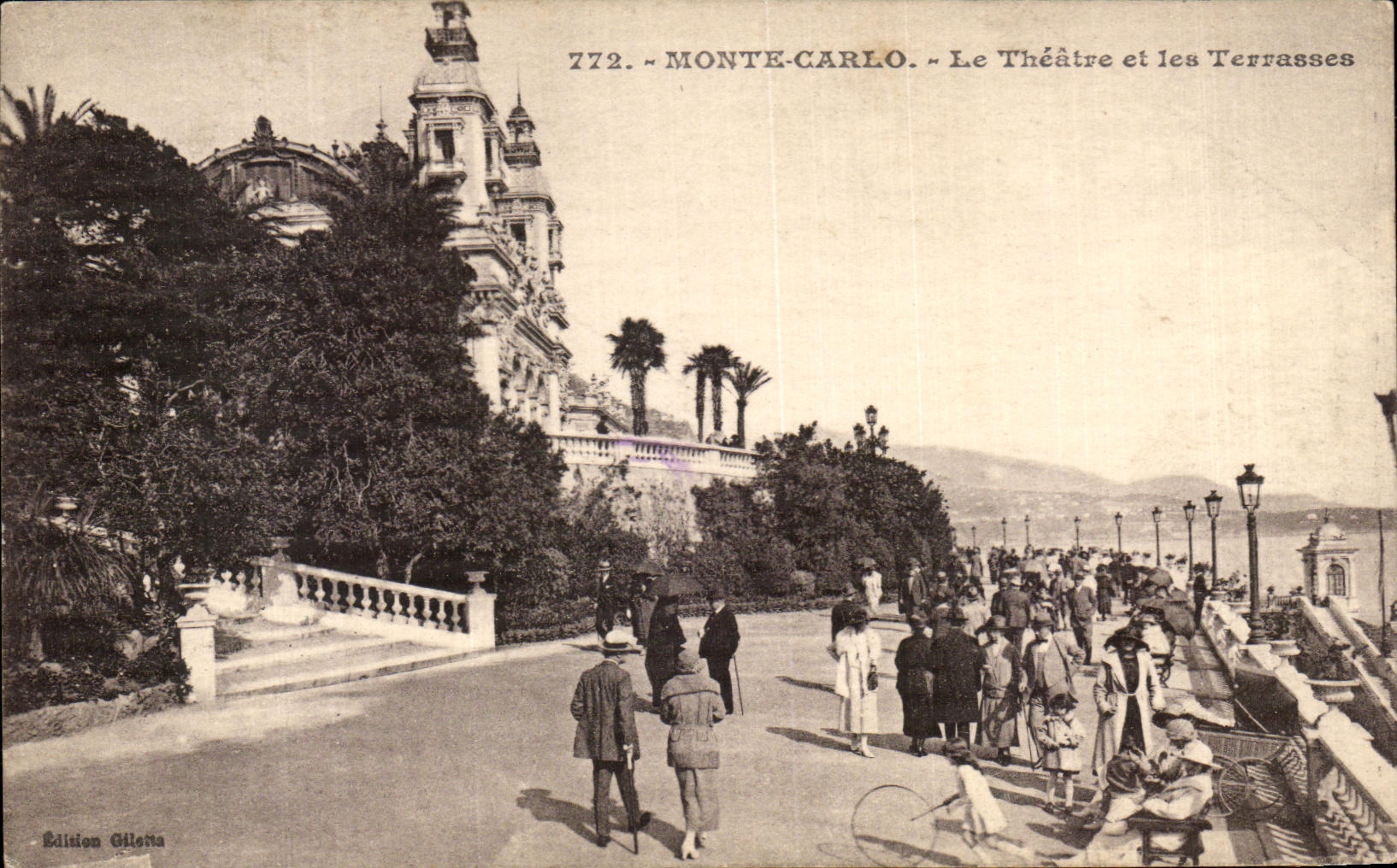 CPA Monte Carlo Le Theatre et les Terrasses