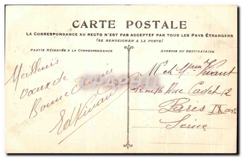 CPA Rouen La Grosse Horloge — Verso