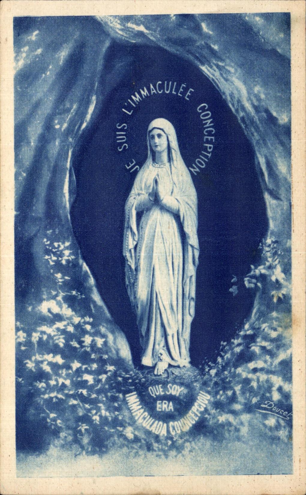 CPA Lourdes La Vierge de la Grotte