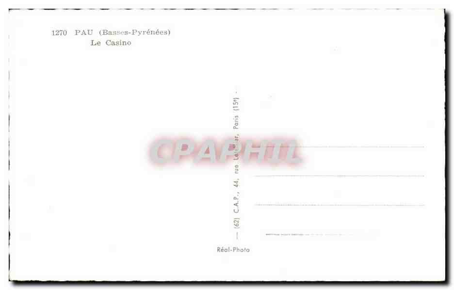 Pau (Basses-Pyrénées) — Le Casino — C.A.P. Paris — Reverso