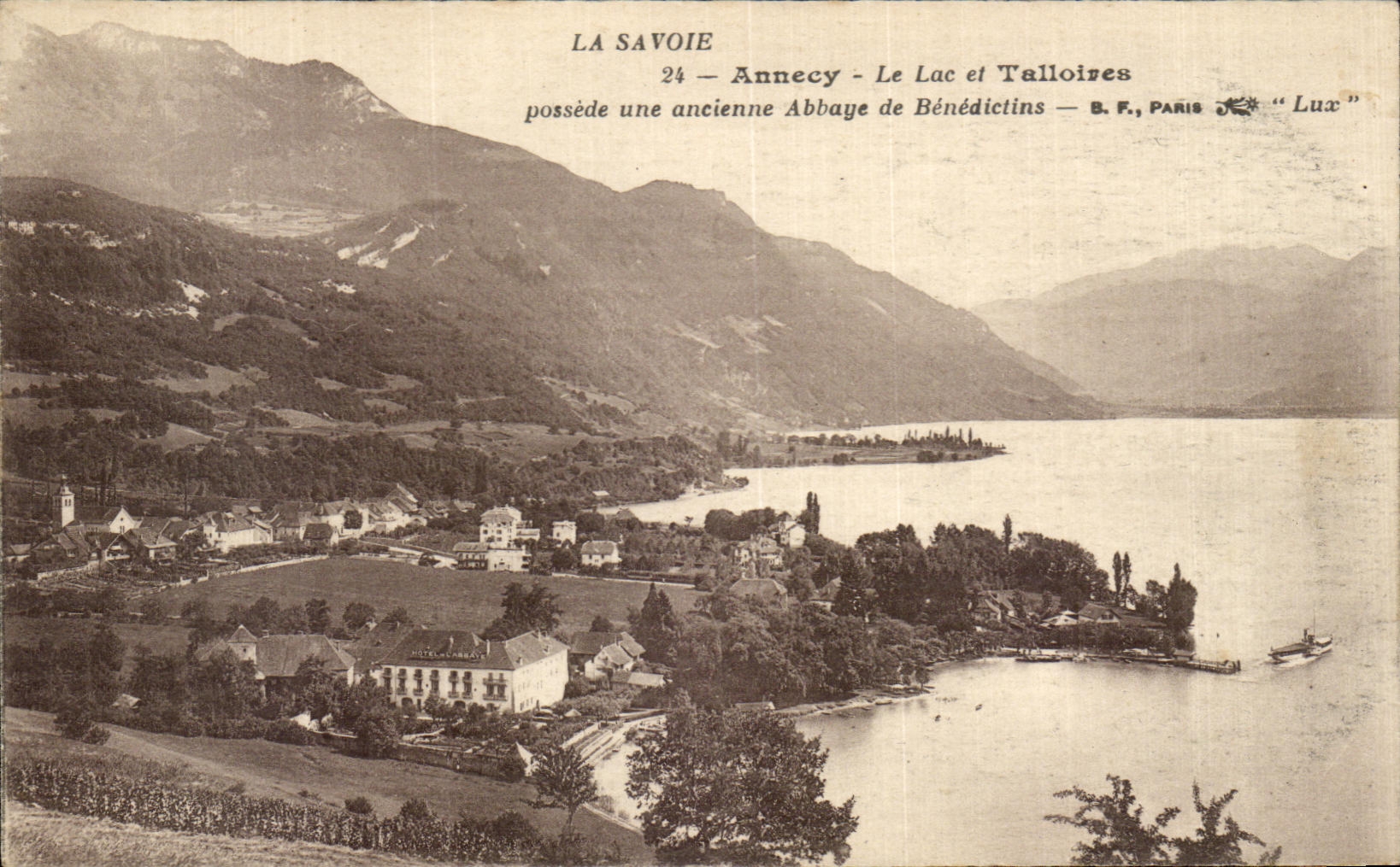 Annecy - See und Talloires — B.F., Paris — 'Lux'