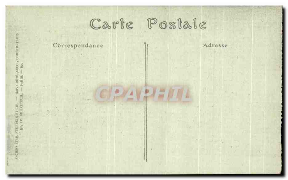 CPA Versailles Palais du Petit Trianon Cote du Parc  — Verso