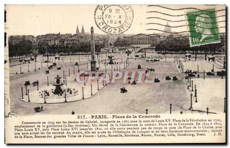 CPA Paris Place de la Concorde