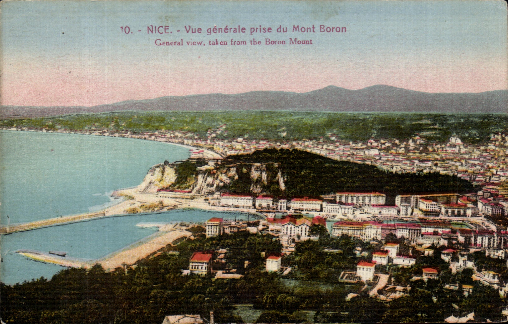 CPA Nice Vue generale Prise du Mont Boron 