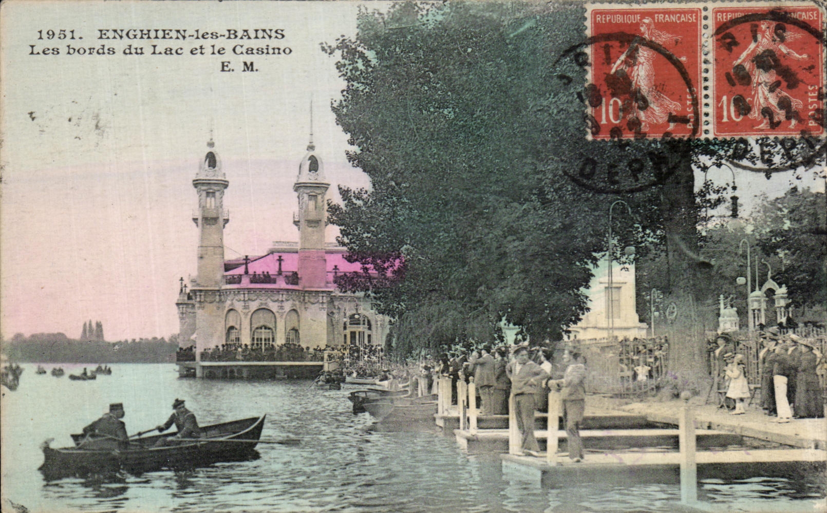 Enghien-les-Bains — Les bords du Lac et le Casino — E. M.
