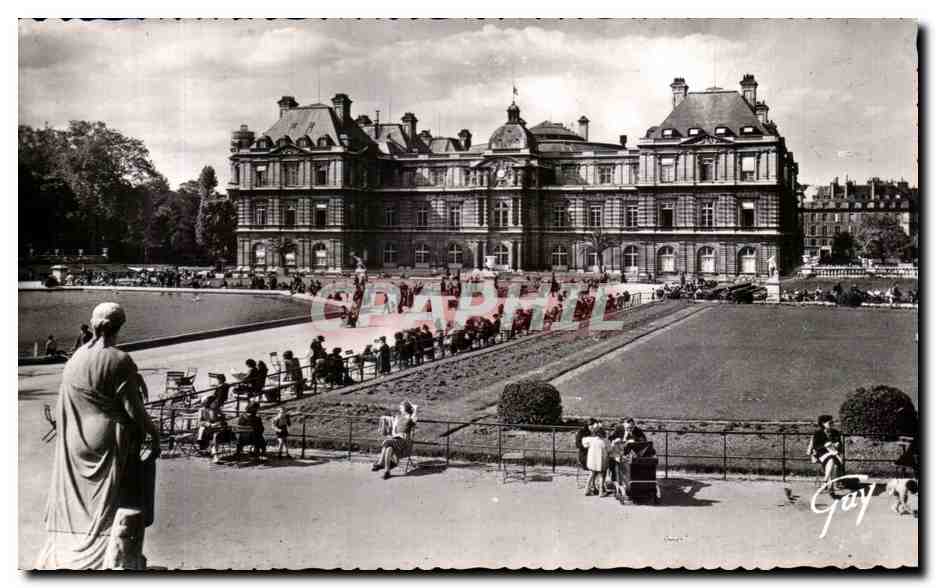 CPA Paris Et Ses Merveilles Jardin Et Palais Luxembourg