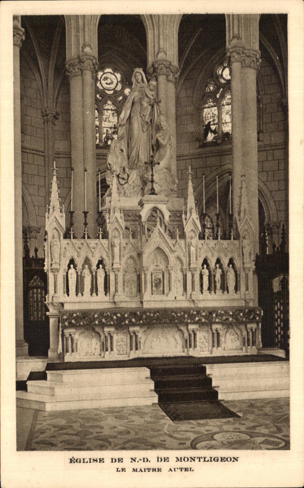 Église de N.-D. de Montligeon — Le maître autel — De Gerval, Éditeur, Paris