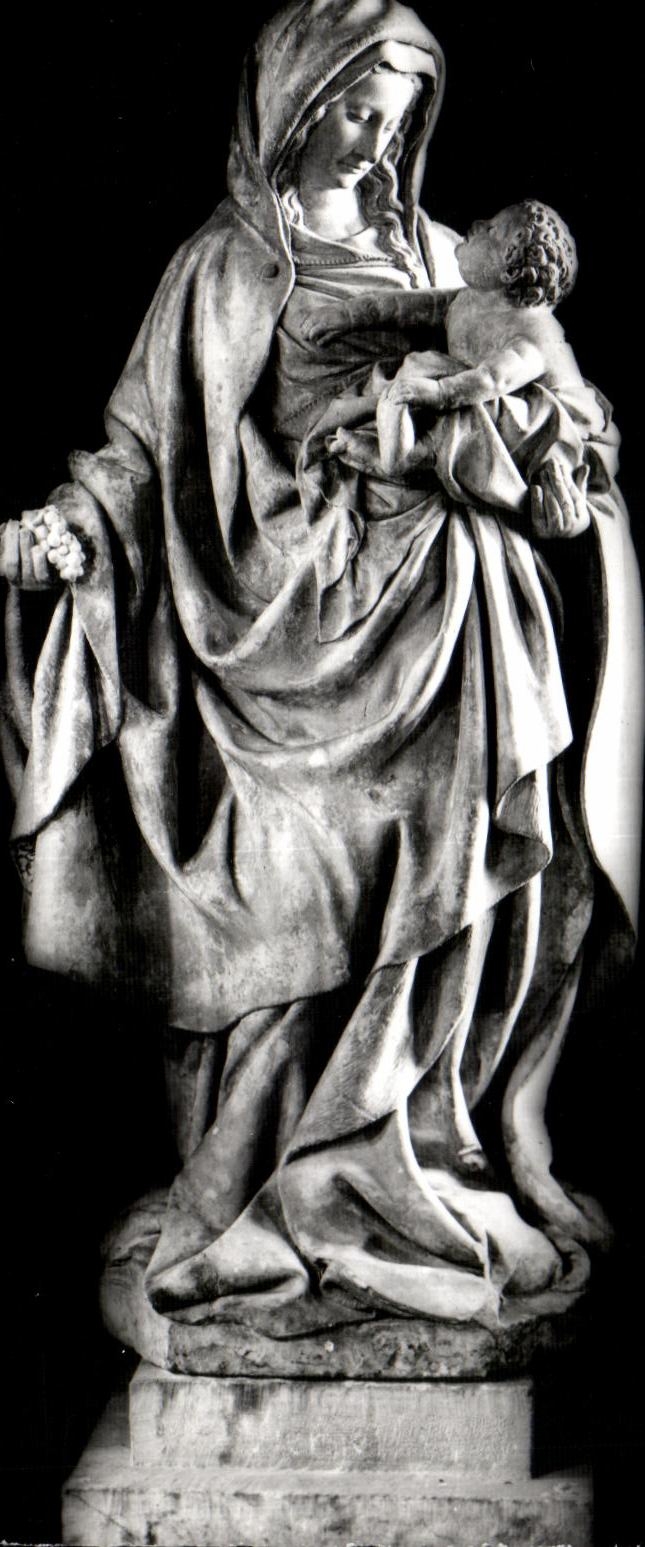 CPA Eglise Notre Dame Auxonne Vierge Aux Raisins