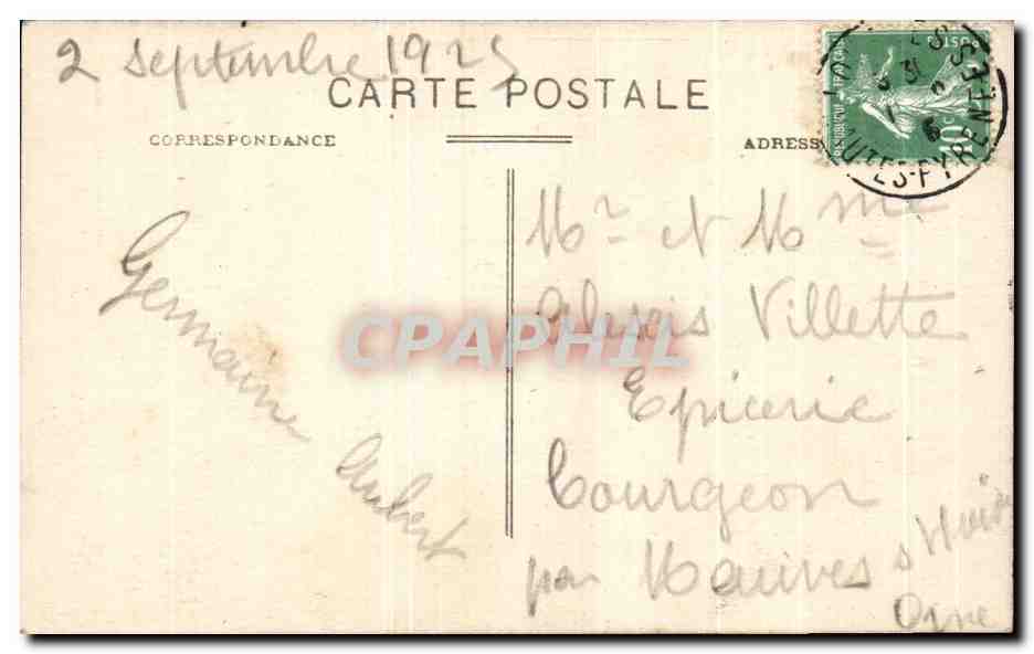 CPA Ley Pyreness Lourdes La Grotte — Verso