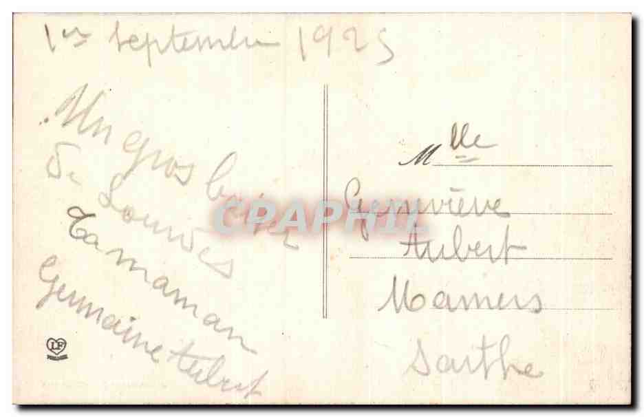 CPA De Lourdes Portez lui mes Prieres Hirondelles  — Verso