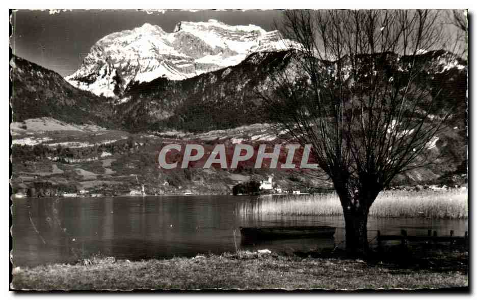Lac d'Annecy — La Tournette et le Château de Duingt — G. Rossignol