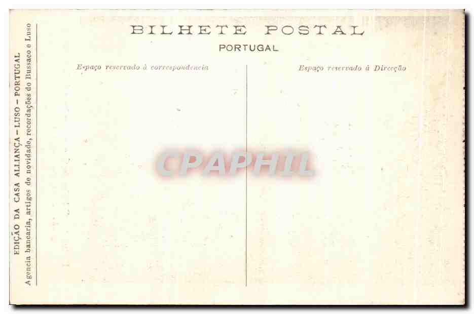 CPA Portugal Oliveira do Conds Quadro de Ambrosins — Rückseite