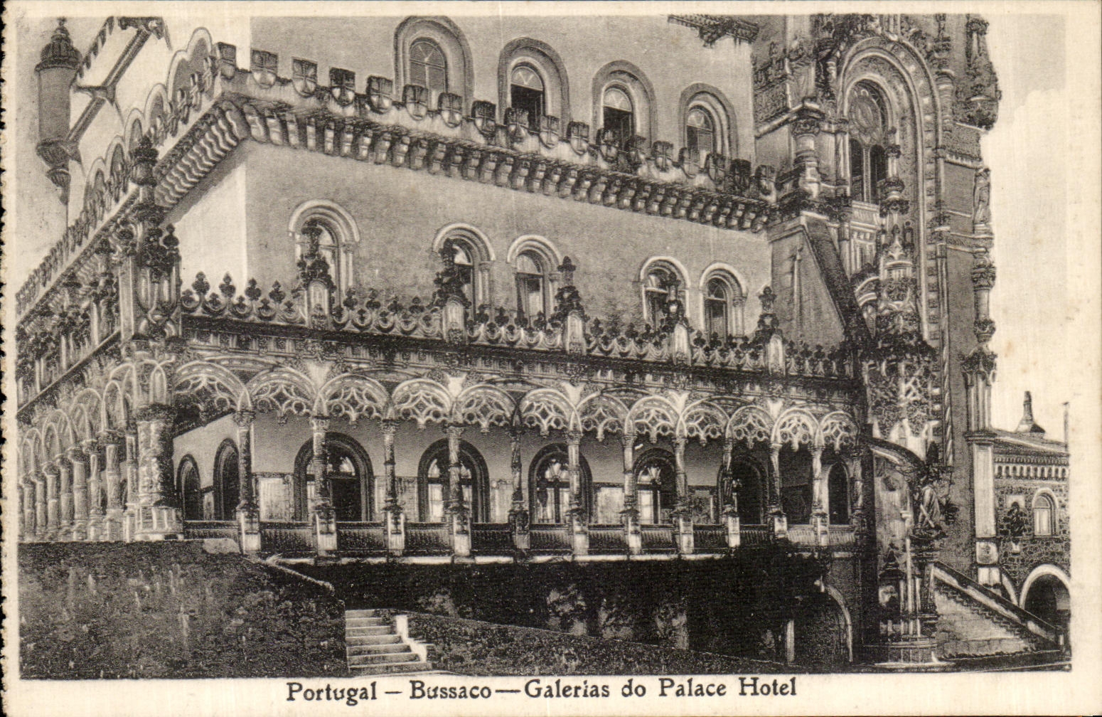 CPA Portugal Bussaco Galerias do Palace Hotel